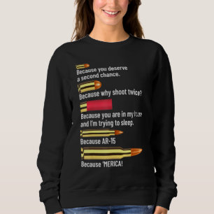 Sweatshirt Graphique de munitions Amateur de pistolet Proprié