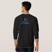 Sweatshirt Graphique De Souche Et De Flocon De Neige (Dos entier)