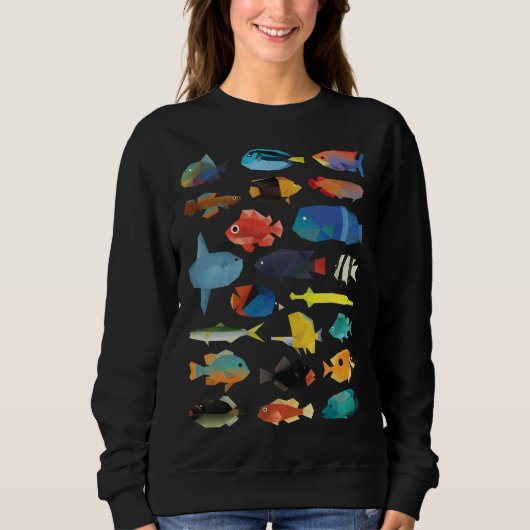 Sweatshirt Graphique des poissons (Devant)