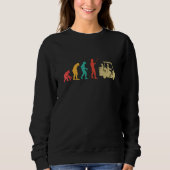 Sweatshirt Graphique d'évolution pour les golfeurs qui aiment (Devant)