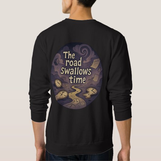 Sweatshirt graphique en temps surréel du tourbillo (Dos)