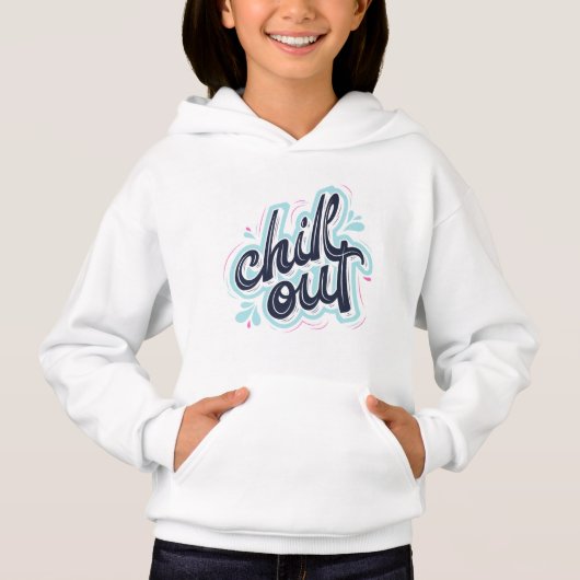 Sweatshirt Graphique Filles Typographie Rétro Déte (Devant)