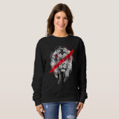 Sweatshirt Graphique Lion Abstrait Pour Hommes Et Femmes (Devant entier)