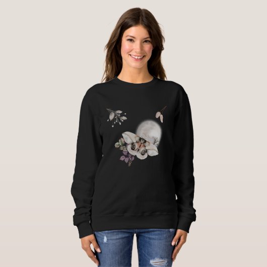Sweatshirt Graphique Moonlit Moth (Devant entier)