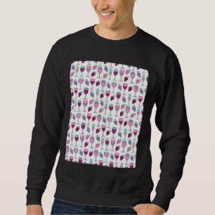 Sweatshirt Graphique Motif de raisins et de vignes