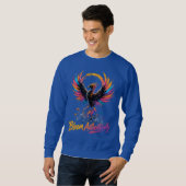 Sweatshirt Graphique Phoenix Bloom Authentiquement Coloré (Devant entier)