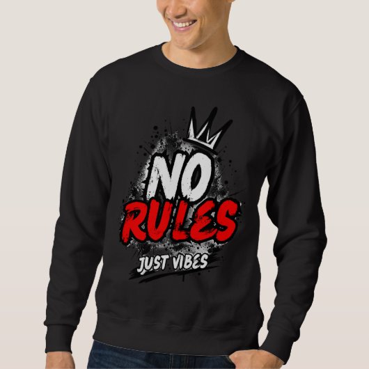 Sweatshirt Graphique Sans Règles (Devant)
