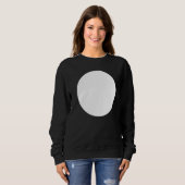 Sweatshirt Graphiques Abstraits imprimés en cercle blanc (Devant entier)