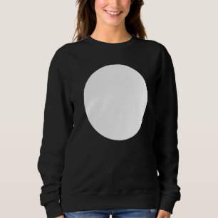 Sweatshirt Graphiques Abstraits imprimés en cercle blanc