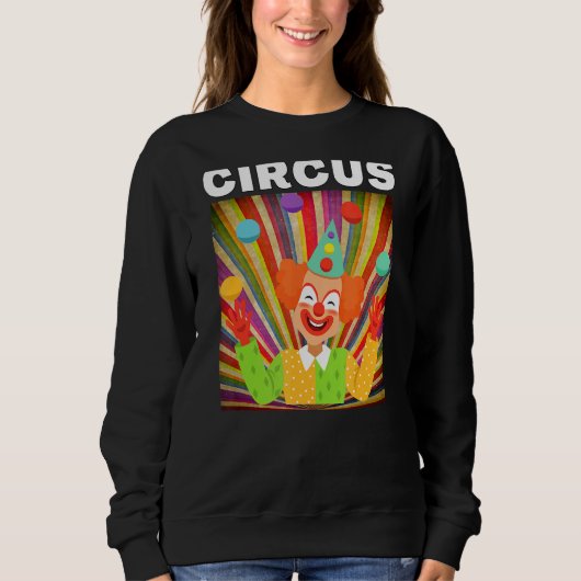 Sweatshirt Graphiques Clown Cirque Pour Circus Party (Devant)