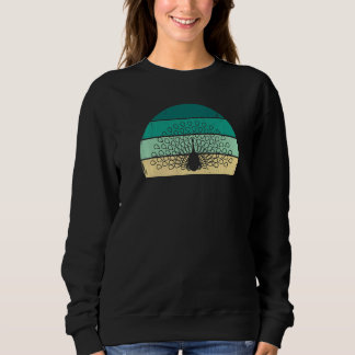 Sweatshirt Graphisme Animal Oiseaux Mignons Paon Rétro Vintag