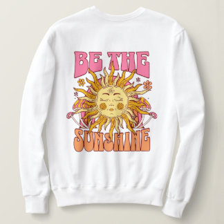 Sweatshirt Graphisme Boho Hippie 70s Vibes Positives