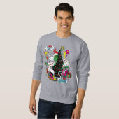 Sweatshirt Graphisme coloré de Noël de Grinch (Devant entier)