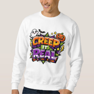 Sweatshirt Graphisme de la culture pop Halloween « Creep It R