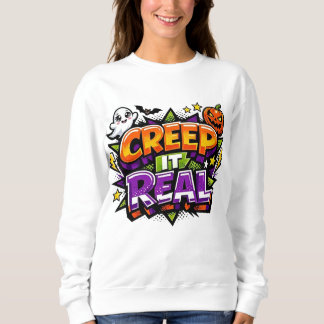 Sweatshirt Graphisme de la culture pop Halloween Creep It Rea