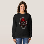 Sweatshirt Graphisme d'illustration de crâne de bûcheron cool (Devant entier)