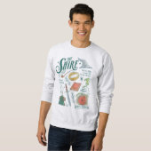 Sweatshirt Graphisme en collage aquarelle THE SHIRE™ (Devant entier)