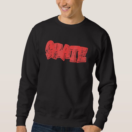 Sweatshirt Graphisme Graffiti Rétro Fille Garçon Cool Planche (Devant)