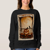 Sweatshirt Graphisme Halloween – Esthétique d'affiche des ann (Devant)