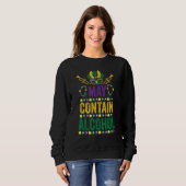 Sweatshirt Graphisme peut contenir de l'alcool classique Art (Devant entier)