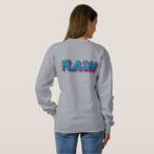 Sweatshirt Graphisme Pop Art Texte Éclair Néon (Dos entier)