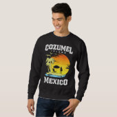 Sweatshirt Graphisme Rétro Distressed des Plages de Cozumel a (Devant entier)