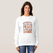 Sweatshirt Gratitude et Paix personnalisables Thanksgiving (Devant entier)