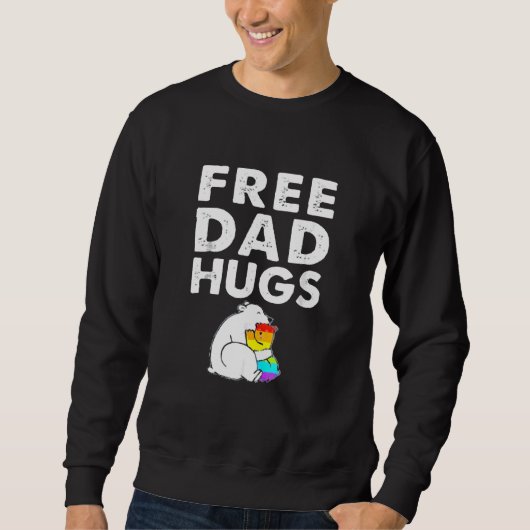 Sweatshirt Gratuit Papa Hugs (Devant)