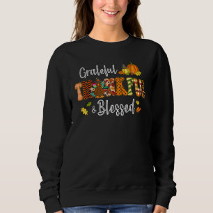 Sweatshirt Gratuit Remerciement Bienheureux Gobble Turquie Th