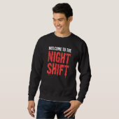 Sweatshirt Graveyard Shift Retard Night Shift Worker 2 (Devant entier)
