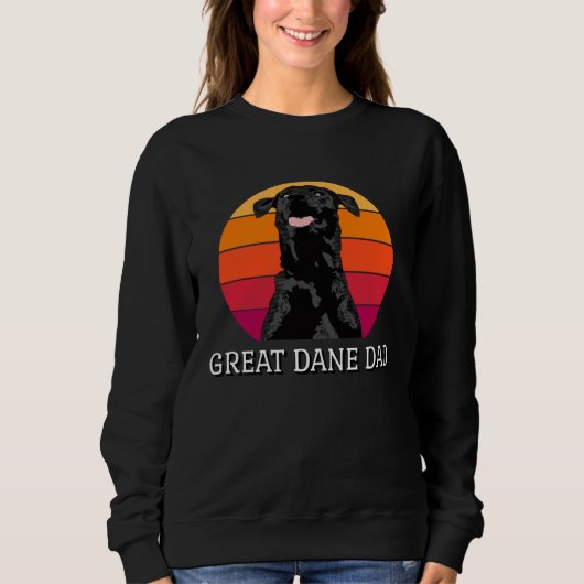 Sweatshirt Great Dane Dad Cool Dog Great Dane (Devant)
