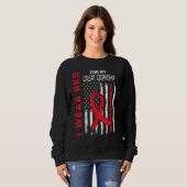 Sweatshirt Great Grandma Heart Disease Awareness Flag Matchin (Devant entier)