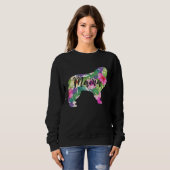 Sweatshirt Great Pyrenees Mama Mom Flowers Mother s Day (Devant entier)