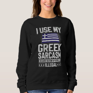 Sweatshirt Grèce Drapeau Souvenirs Pour Grecs Hommes & Femmes