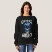 Sweatshirt Grèce grecque Mykonos Acropole Santorin Sparta (Devant entier)