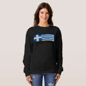 Sweatshirt Greece Flag Hellas Ellada Thessaloniki Saloniki Gr (Devant entier)
