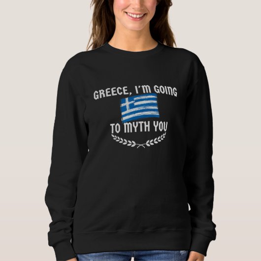Sweatshirt Greece Quote Pun Medusa Greek 9 (Devant)