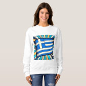 Sweatshirt Greek flag (Devant entier)