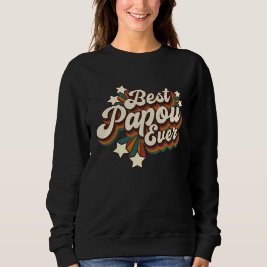 Sweatshirt Greek Papou Grandpa  Best Papou Ever (Devant)