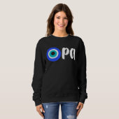 Sweatshirt Greek Pride OPA Evil Eye Hellas Greece Evil Eye Ma (Devant entier)
