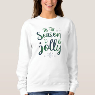 Sweatshirt Green Blue Lumberjack Motif C'est la saison à être
