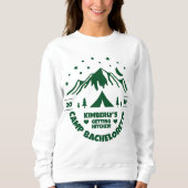 Sweatshirt Green Bride Camp Bachelorette Party (Devant)