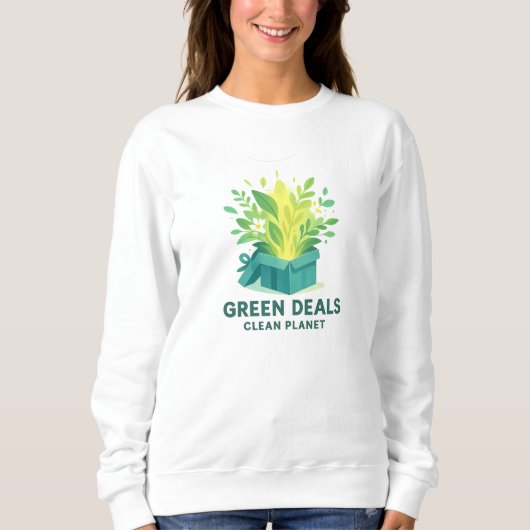Sweatshirt Green Deals, Clean Planet – Green Monday Eco (Devant)