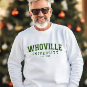 Sweatshirt Green Whoville University Est 1964 drôle anniversa
