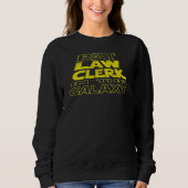Sweatshirt Greffier Conception de dos d'espace (Devant)