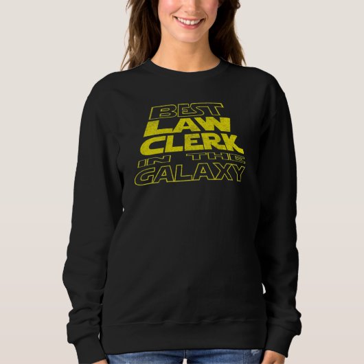 Sweatshirt Greffier Conception de dos d'espace (Devant)