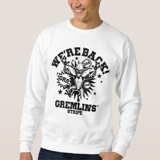 Sweatshirt Gremlins | Stripe Nous sommes de retour (Devant)