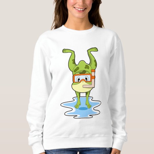 Sweatshirt Grenouille à la plongée avec tuba (Devant)