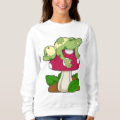 Sweatshirt Grenouille au coucher du champignon (Devant)