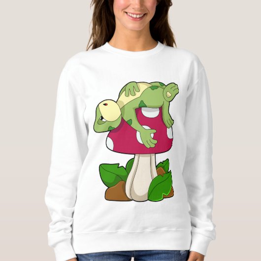 Sweatshirt Grenouille au coucher du champignon (Devant)